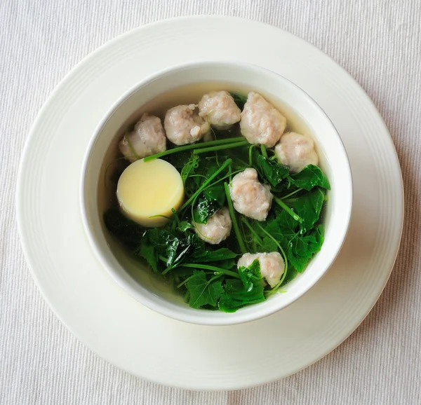 Ivy gourd soup with pork — Stock Photo, Image