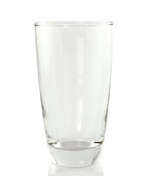 Leeres Glas. isoliert auf weißem Hintergrund — Stockfoto