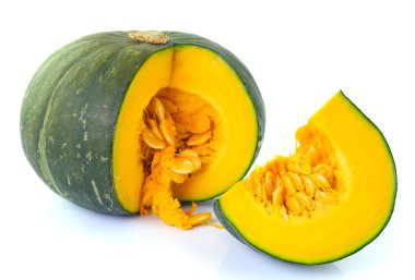 beyaz arkaplanda kabak