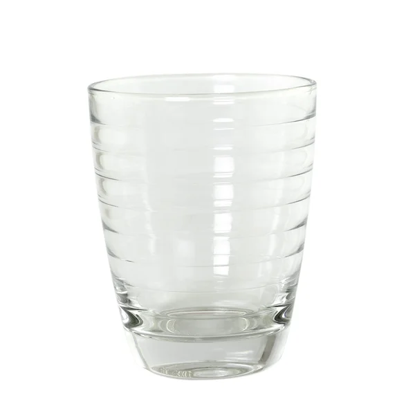 Κενό ποτήρι. απομονωμένο σε λευκό φόντο — Φωτογραφία Αρχείου