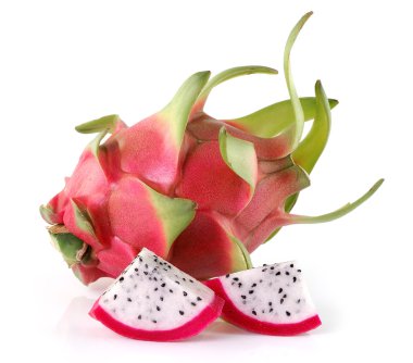 Beyaz arkaplanda Ejder Meyvesi