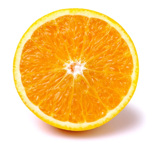Ломтик апельсина изолированы — стоковое фото
