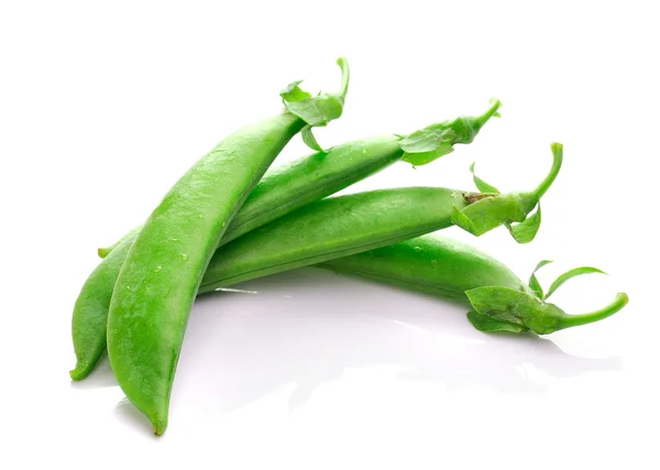 Green beans on white background — Stock Photo, Image