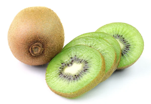 Kiwi-Frucht isoliert auf weißem Hintergrund — Stockfoto