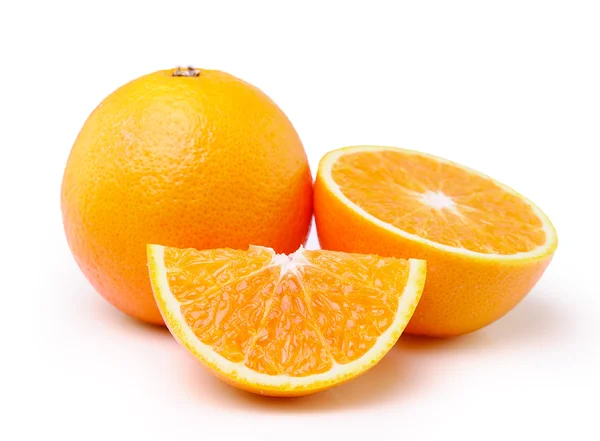 Buah jeruk diisolasi pada latar belakang putih — Stok Foto