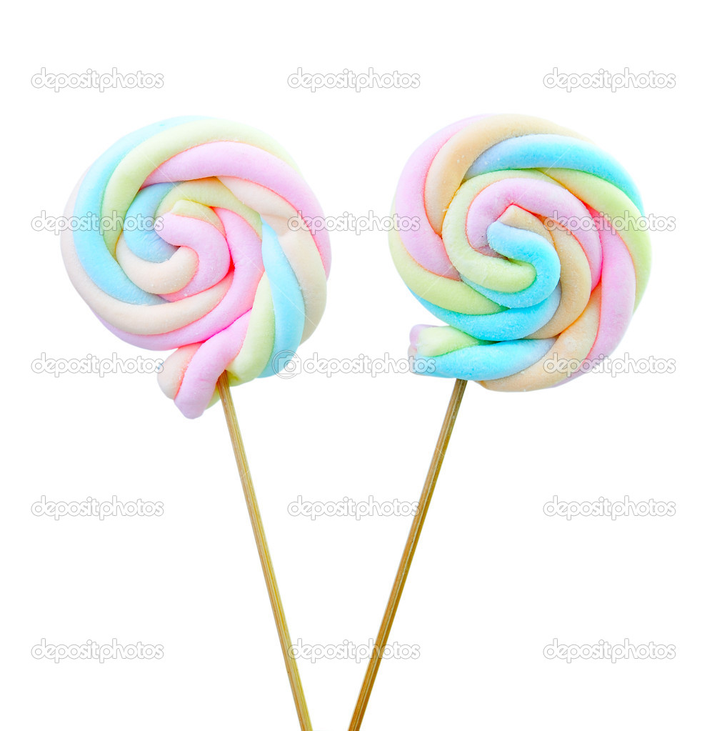 Lecca-lecca di marshmallow - Foto Stock: Foto, Immagini © sommaill 36306703