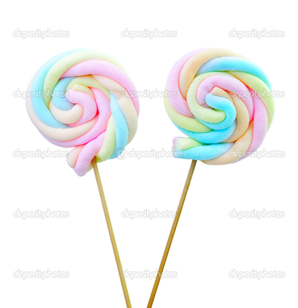 Marshmallow lollipop — Stock Photo © sommaill 36306703