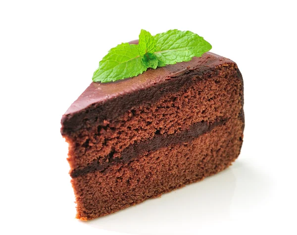 Piece of chocolate cake — Stock Photo, Image