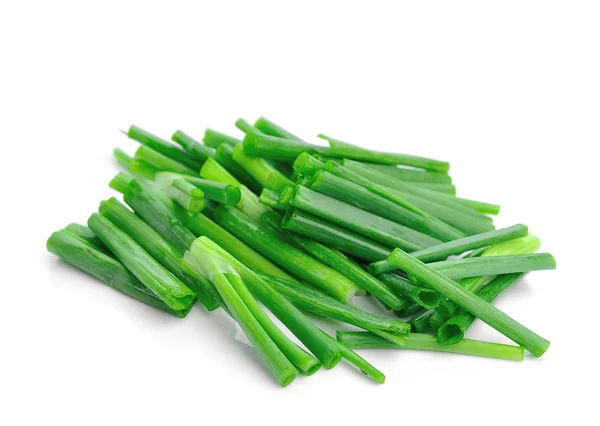 Spring onions on a white background. — Stock Photo, Image