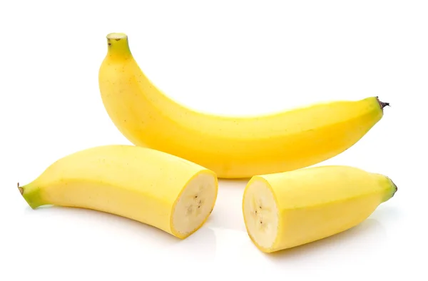 Banan isolerad på vit bakgrund — Stockfoto