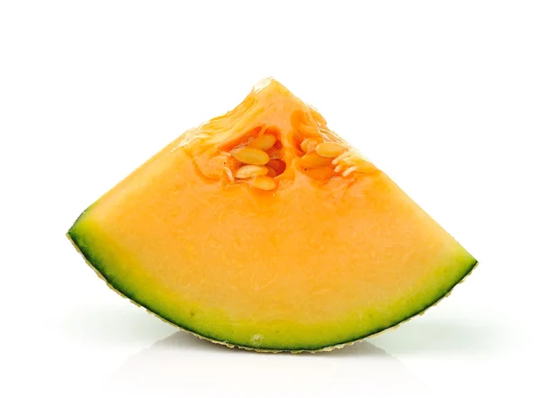 Cantaloupe melon skivor — Stockfoto