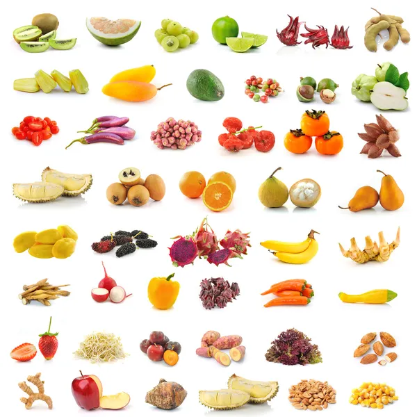 Meyveler, sebzeler, otlar ve baharatlar — Stok fotoğraf