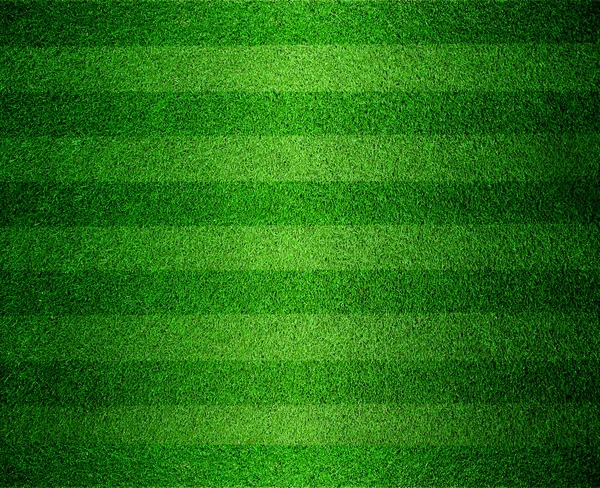 Green lined football or soccer field — Stock Photo, Image