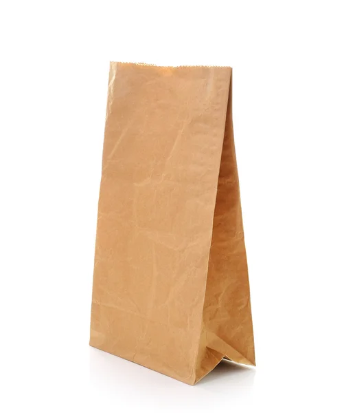 Resirkulere brun papirpose – stockfoto