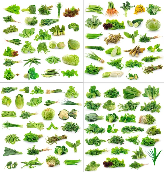 Vegetables collection isolated on white background — Stock Image Vegetables collection isolated on white background Stock Picture