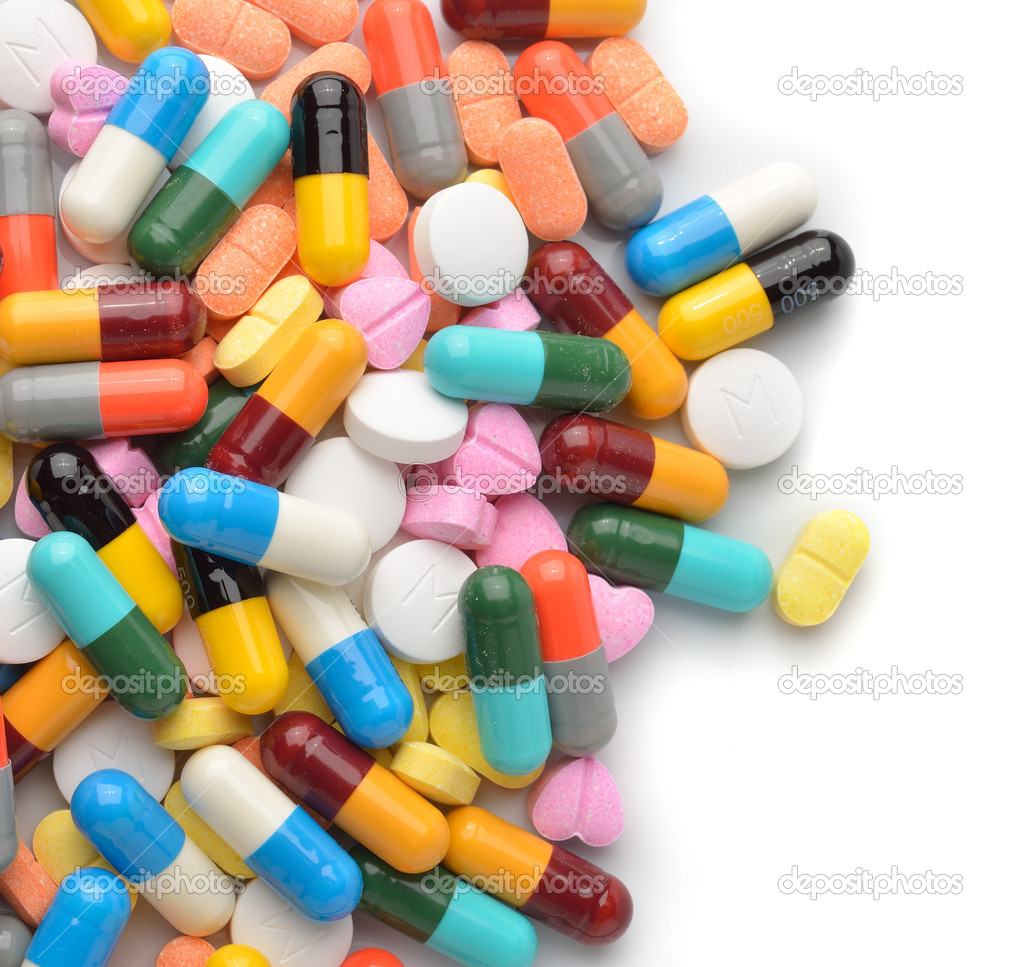 Pills and capsules — Stock Photo © sommaill 46247527