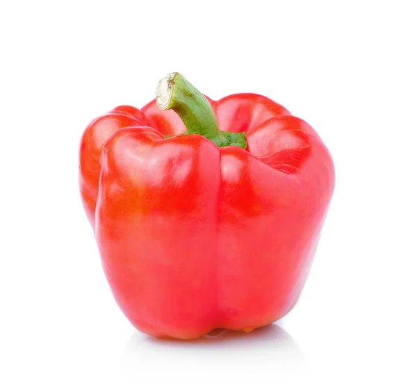 Γλυκό κόκκινο πιπέρι απομονώνονται σε λευκό φόντο — Φωτογραφία Αρχείου