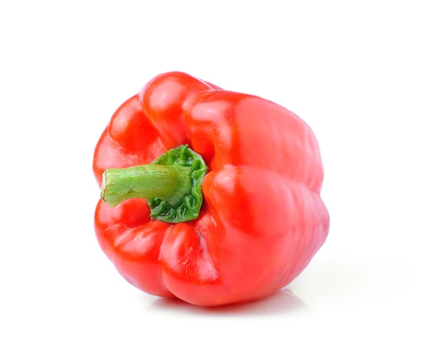 Γλυκό κόκκινο πιπέρι απομονώνονται σε λευκό φόντο — Φωτογραφία Αρχείου
