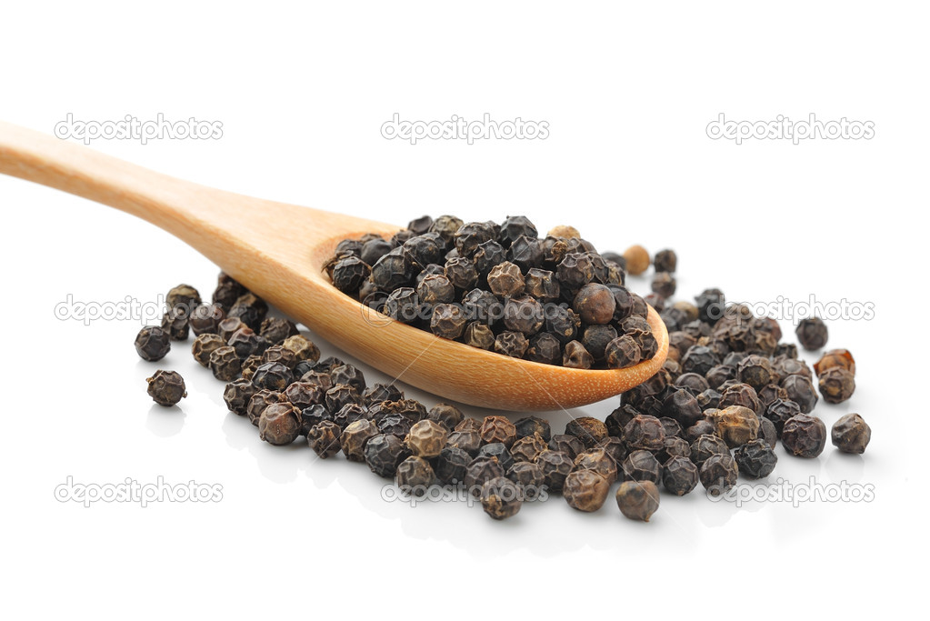Bamboo Spoon with Whole Black Pepper Granules