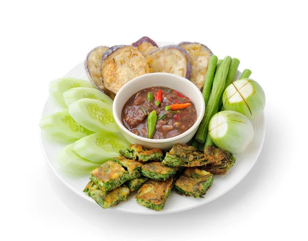 Chili paste thai style  ( healthy food ) — Stock Photo, Image