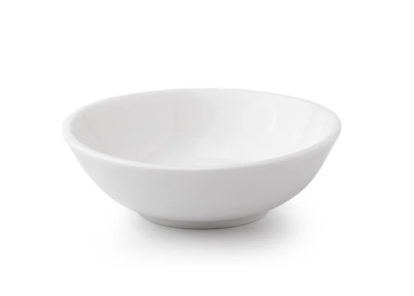 White bowl isolated on white background — Stock Photo, Image