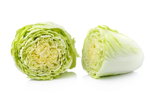 Chinese cabbage  Isolated on a white background — Stock Photo, Image