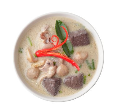thaifood baharatlı tavuk Hindistan cevizi sütü köri코코넛 밀크에 thaifood 매운 치킨 카레