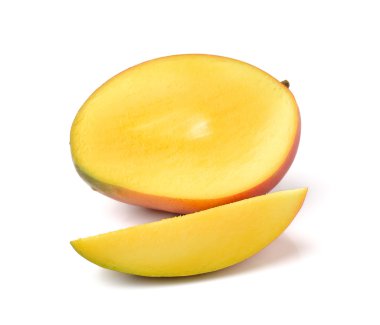 Mango beyaz arkaplanda izole edildi
