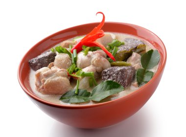 thaifood baharatlı tavuk Hindistan cevizi sütü köri코코넛 밀크에 thaifood 매운 치킨 카레