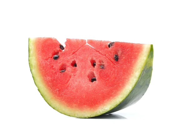 Half of watermelon isolated on white — Stock Photo, Image