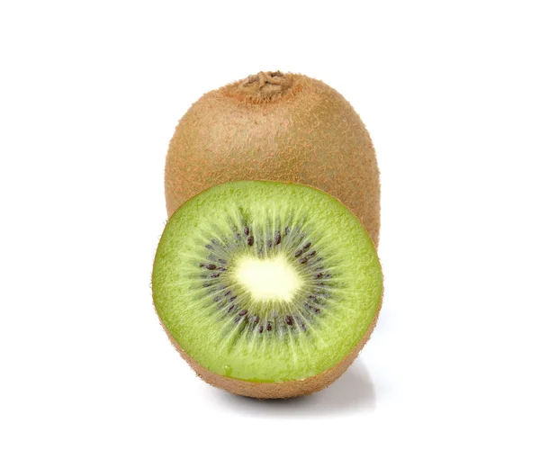 Tranche de fruits Kiwi sur fond blanc — Photo