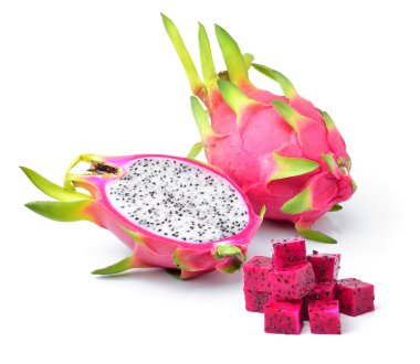 Dragon Fruit isolated on white background. clipart