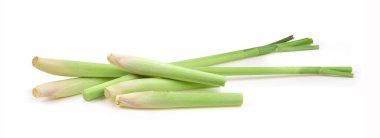 Limon otu beyaz bir arkaplanda izole edilmiş