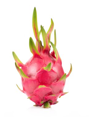 Ejderha meyvesi, pitaya beyaz arka planda izole