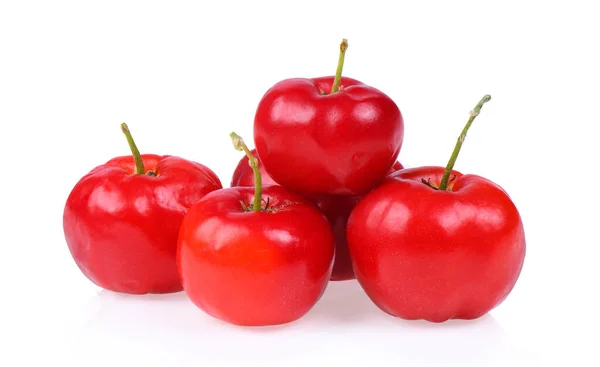 Acerola Cereza Aislada Sobre Fondo Blanco — Foto de Stock