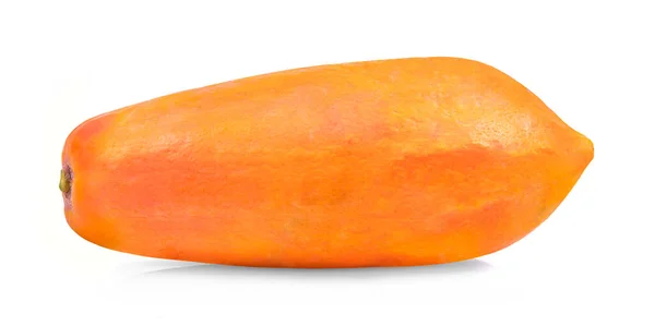 Papaya Isolerad Vit Bakgrund — Stockfoto