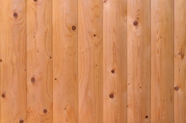 Çırpılmış kütük şeklinde bir duvarın parçası. Astar dikey konumda..