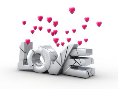 kavram Kırık Kalpler uçan ile yazıtlar aşk