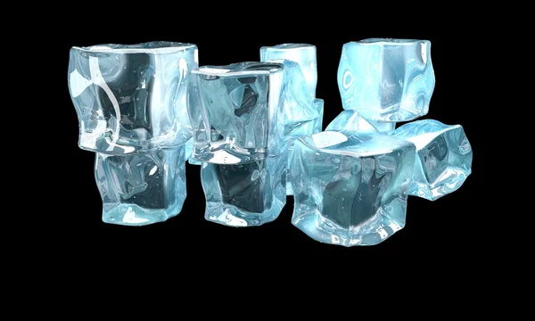 Concept of ice on a dark background — Stock Photo, Image