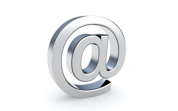 Email sign icon on the white. — Stock Photo, Image
