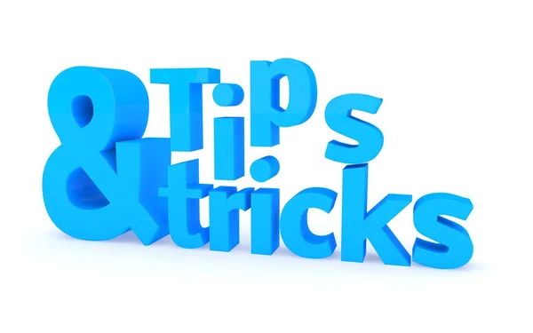 Tips en trucs pictogram op een witte achtergrond. 3D illustratie. — Stockfoto