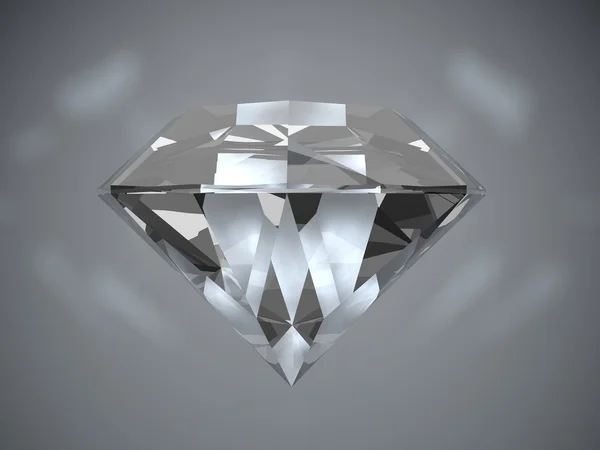 Bländande diamond på svart bakgrund — Stockfoto
