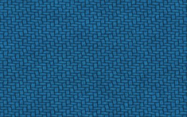 Mavi örgü kumaş (kesintisiz doku)