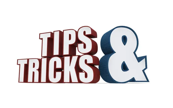 Tips and tricks icon on a white background. 3D illustration. — Stock Photo, Image