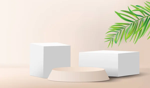 3d arkaplan ürün sunumlu premimium podyumu.