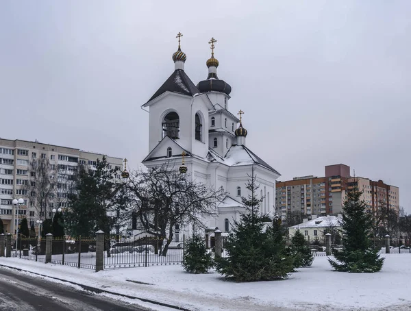 Ναός Της Σωστής Σοφιασ Slutskaya Στην Πόλη Του Minsk Μπελαροσ — Φωτογραφία Αρχείου