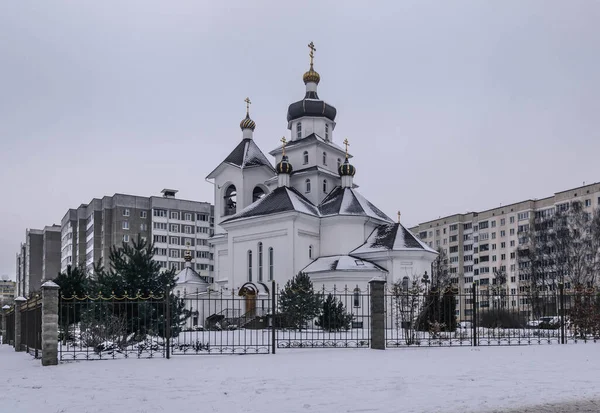Ναός Της Σωστής Σοφιασ Slutskaya Στην Πόλη Του Minsk Μπελαροσ — Φωτογραφία Αρχείου