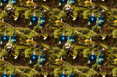 Yeni yıl ya da Noel geometrik kusursuz desen, arkaplan