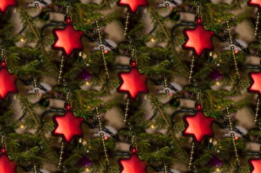 Yeni yıl ya da Noel geometriksiz desen, bir web sitesi ya da blog için arkaplan, tekstil ya da Noel süslemeleri ve ağaçları için ambalaj.