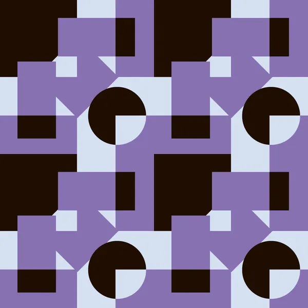 Nahtloses Muster Unendliche Textur Illustration Auf Quadratischem Hintergrund Geometrische Formen — Stockvektor